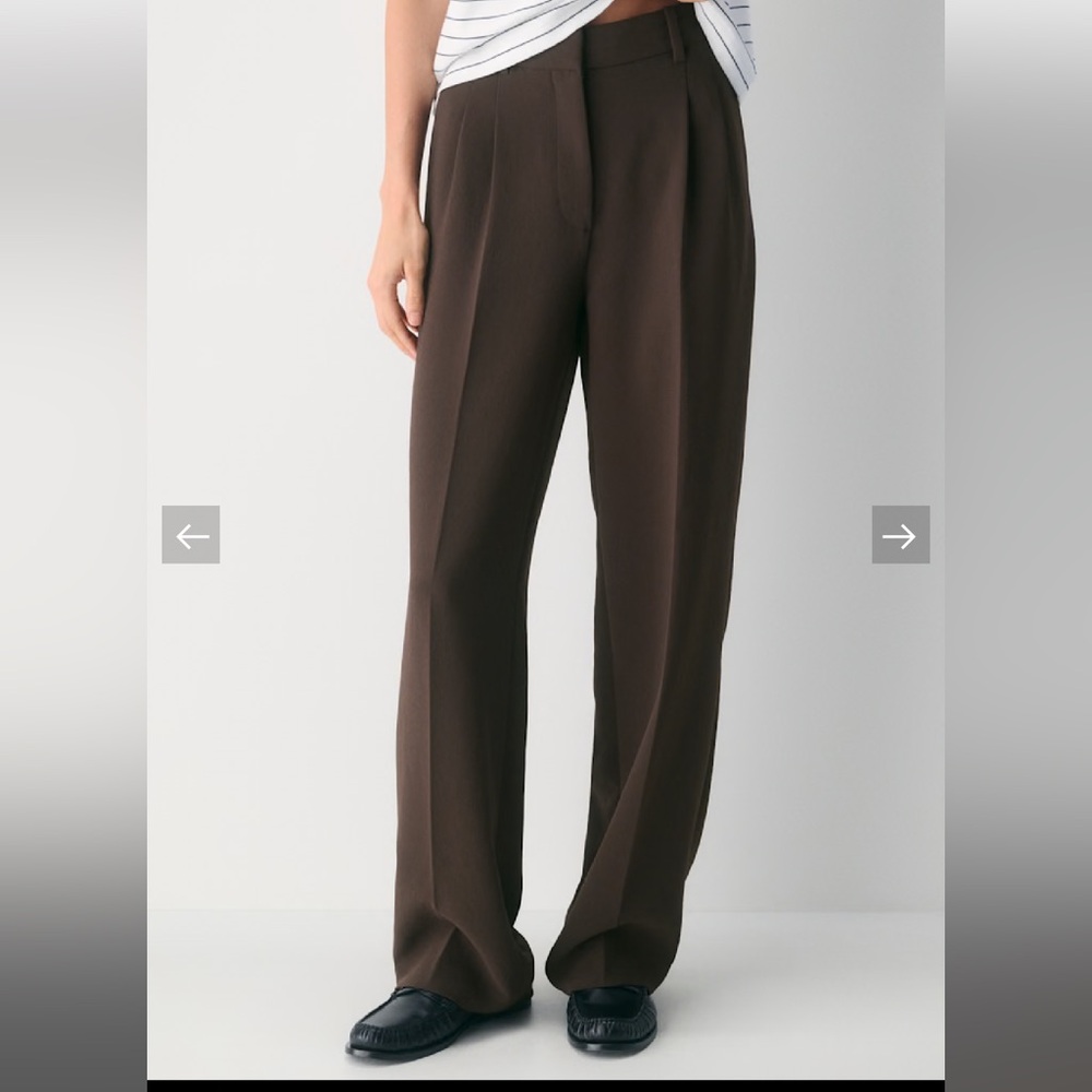 Aritzia Wilfred Effortless Pants size 10, Chestnut Brown